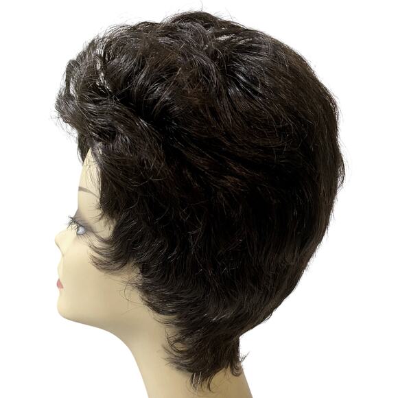 Human Hair Razor Pixie Wig Vivica A Fox H205V Black Pure Stretch Cap NWT - Picture 3 of 10